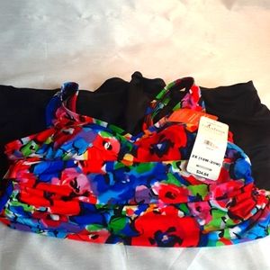 Bright floral one piece bathing suit by Catalina